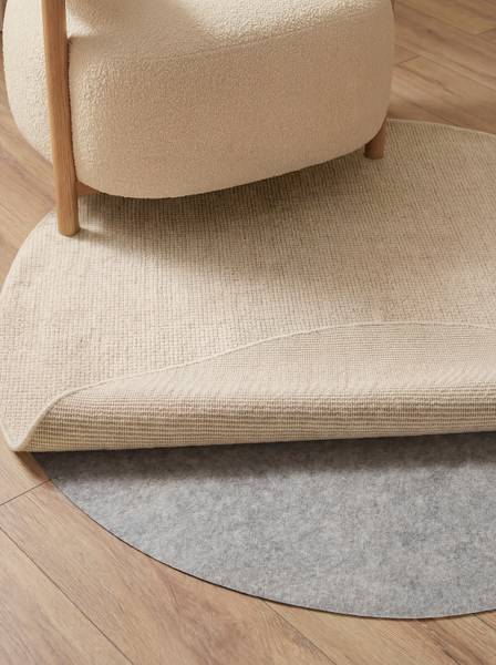 Teppichunterlage Grip Rund Filz - Grau - Durchmesser: 100 cm