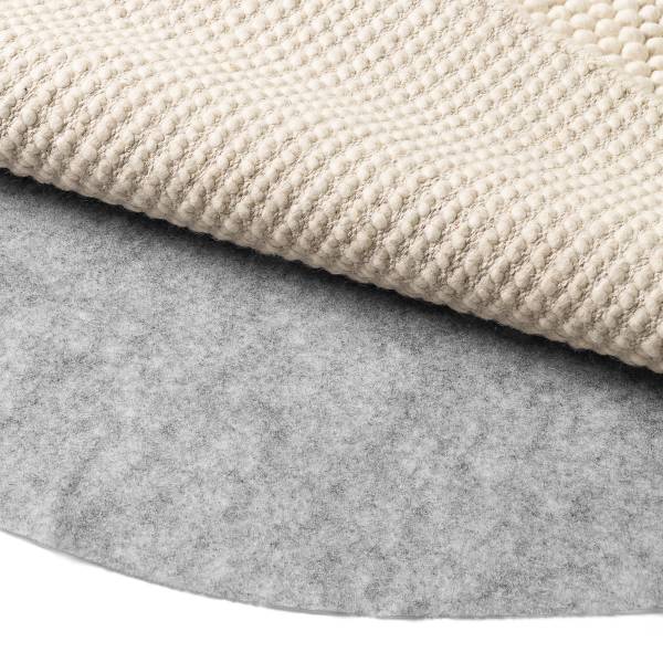 Teppichunterlage Grip Rund Filz - Grau - Durchmesser: 100 cm