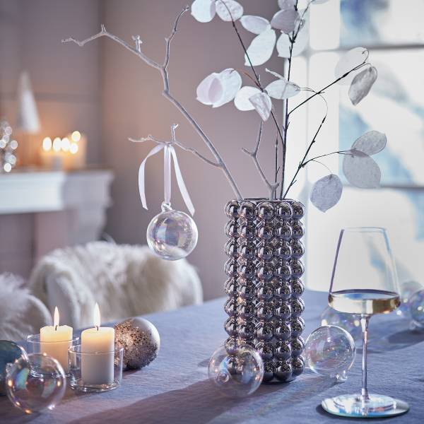 Weihnachtskugel HANG ON 6er-Set Glas - Transparent - Durchmesser: 8 cm