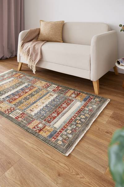Kurzflorteppich Remo Typ A Polyester - Multicolor - 60 x 110 cm