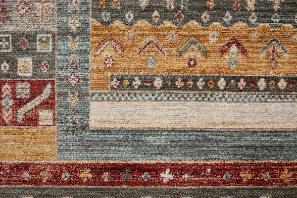 Kurzflorteppich Remo Typ A Polyester - Multicolor - 60 x 110 cm