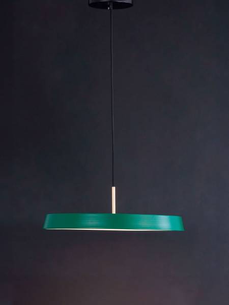 Pendelleuchte Vetro Aluminium / Acrylglas - 1-flammig - Grün