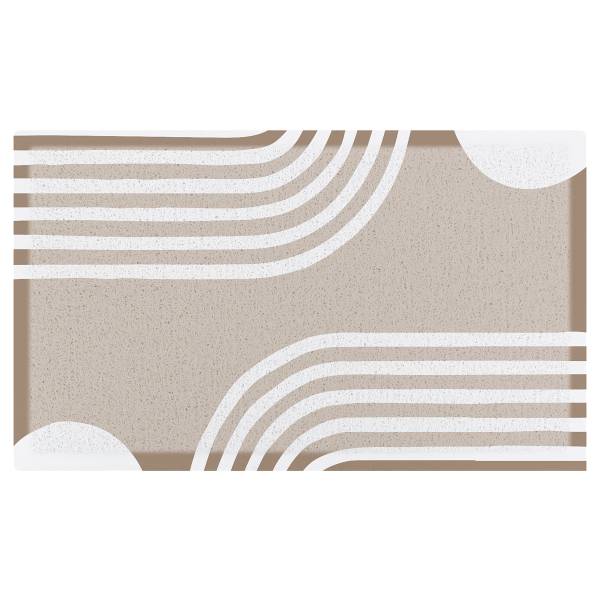 Fußmatte DMW-BEIGEABSLINES-7040 Polyvinylchlorid - Beige
