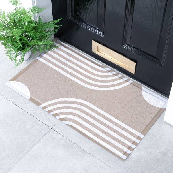 Fußmatte DMW-BEIGEABSLINES-7040 Polyvinylchlorid - Beige