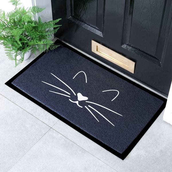 Fußmatte DMW-WHISKERS-7040 Polyvinylchlorid - Schwarz
