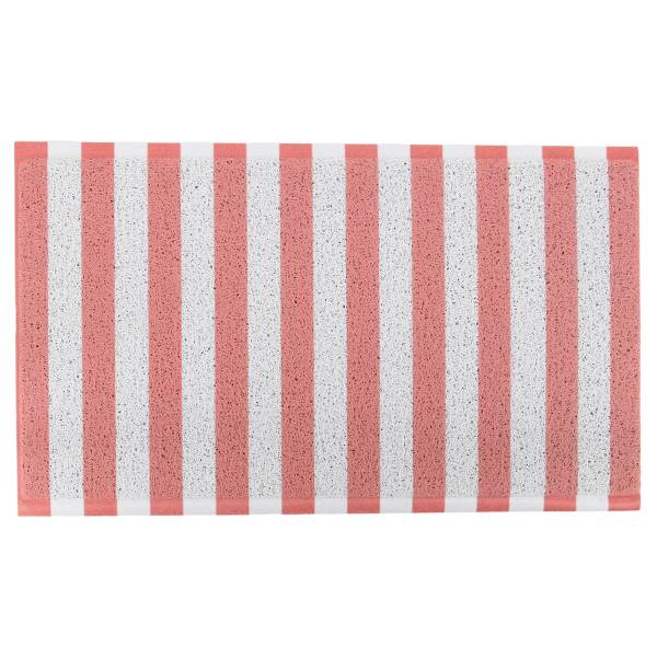 Fußmatte DMW-PINKSTRIPES-7040 Polyvinylchlorid - Rosa / Weiß