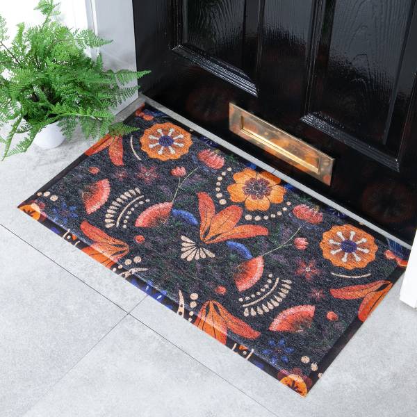 Fußmatte DMW-NORDICFLOWERS-7040 Polyvinylchlorid - Mehrfarbig