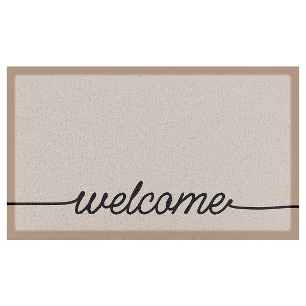 Fußmatte DMW-WELSCRIBBLE-7040 Polyvinylchlorid - Beige