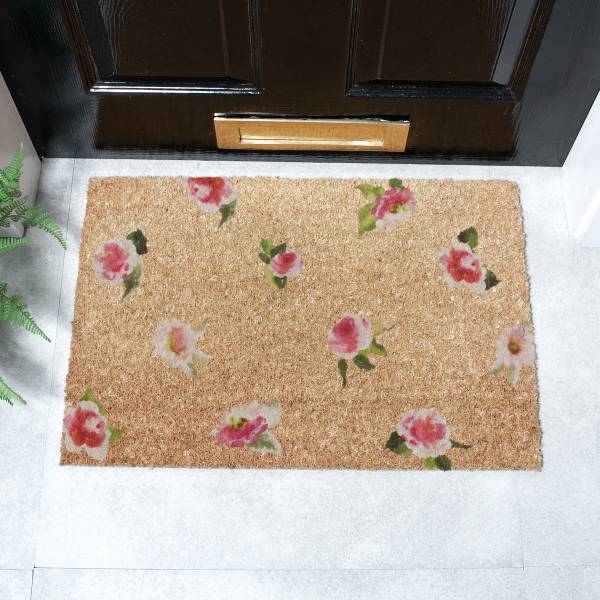 Fußmatte 6040W-WCOLOURFLORAL Kokosfasern - Braun