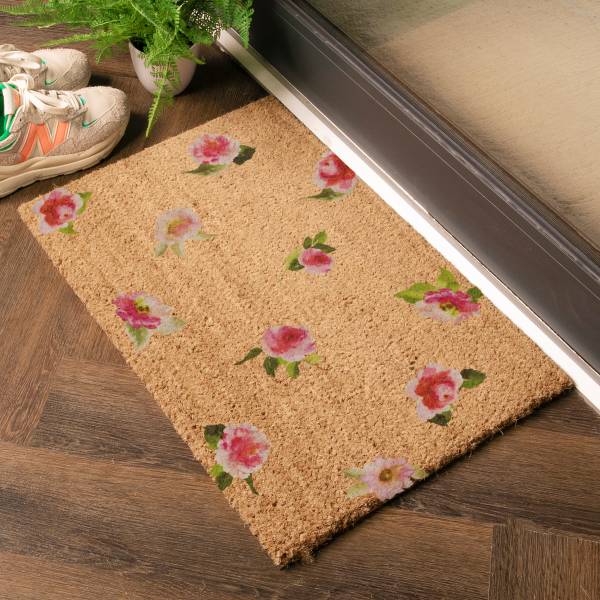 Fußmatte 6040W-WCOLOURFLORAL Kokosfasern - Braun