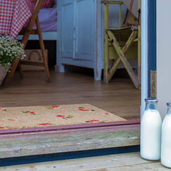 Fußmatte 6040W-WCOLOURFLORAL Kokosfasern - Braun