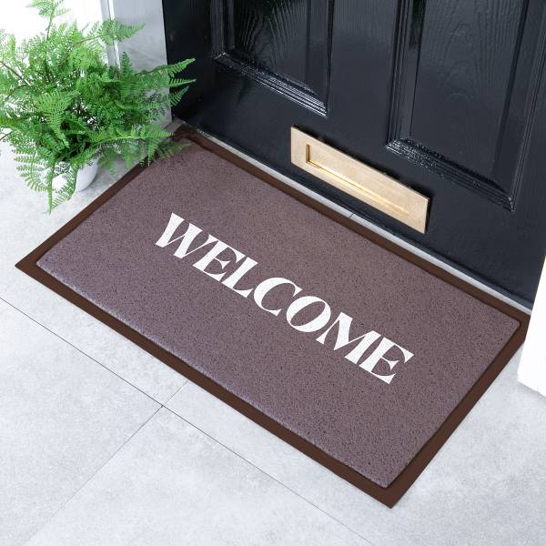 Fußmatte DMW-WELCOMEBRWN-7040 Polyvinylchlorid - Braun