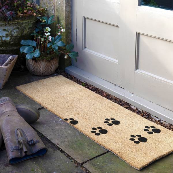 Fußmatte LONG-PAWPRINTS Kokosfasern - Braun