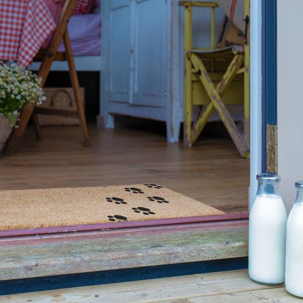 Fußmatte LONG-PAWPRINTS Kokosfasern - Braun