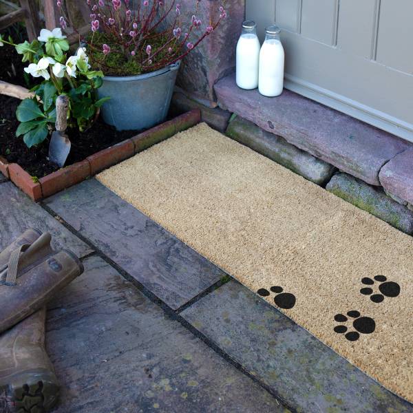 Fußmatte LONG-PAWPRINTS Kokosfasern - Braun