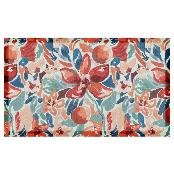Fußmatte DMW-REDFLORAL-7040 Polyvinylchlorid - Mehrfarbig