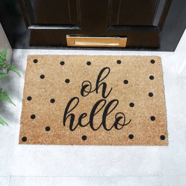 Fußmatte TYPO-OHHELLO Kokosfasern - Braun