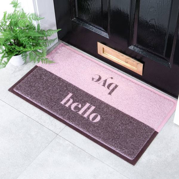 Fußmatte DMW-HELLOBYEPINK-7040 Polyvinylchlorid - Pink