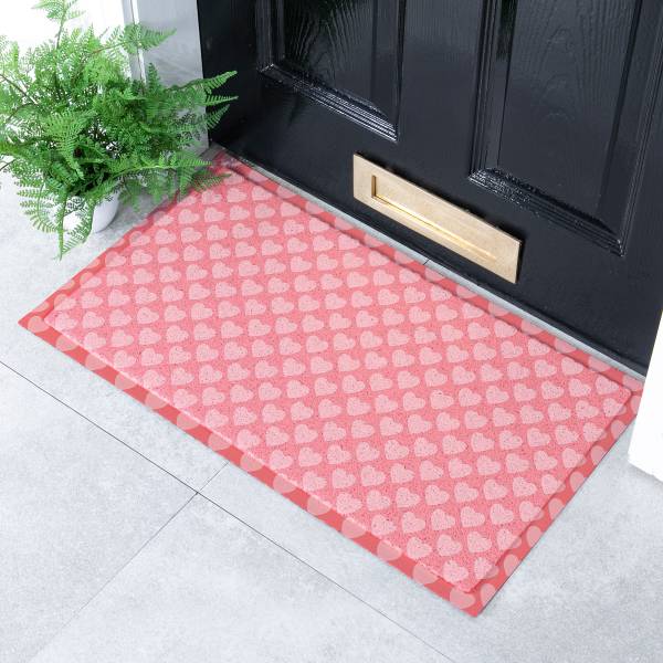 Fußmatte DMW-HEARTPATTERNS-7040 Polyvinylchlorid - Braun