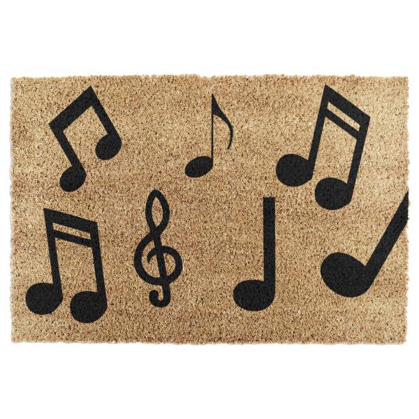 Fußmatte IMG-MUSICNOTES Kokosfasern - Braun