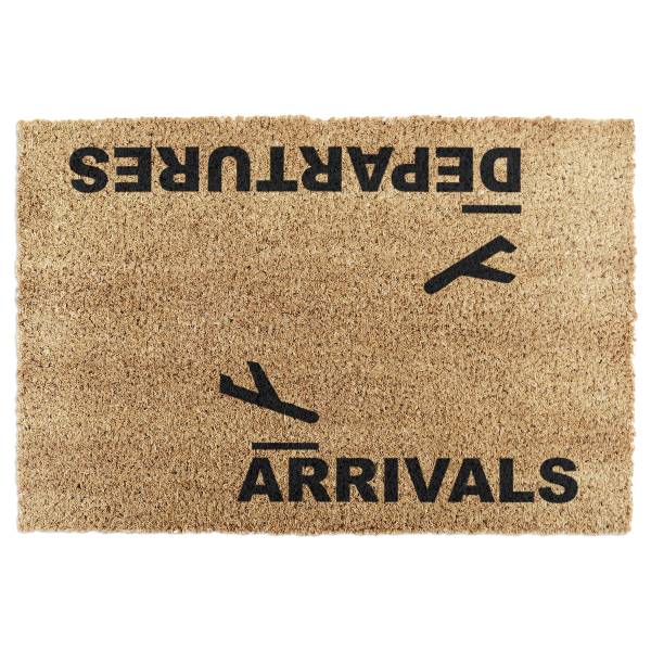 Fußmatte TYPO-ARRIVALS Kokosfasern - Braun