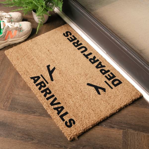 Fußmatte TYPO-ARRIVALS Kokosfasern - Braun
