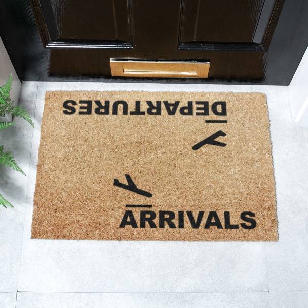 Fußmatte TYPO-ARRIVALS Kokosfasern - Braun