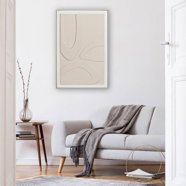 Leinwandbild Essence of Nature Typ B Leinwand / Tanne massiv - Beige