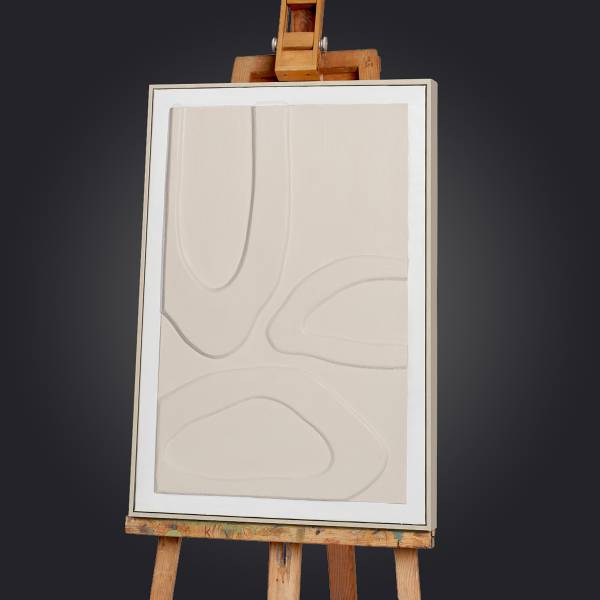 Leinwandbild Essence of Nature Typ B Leinwand / Tanne massiv - Beige