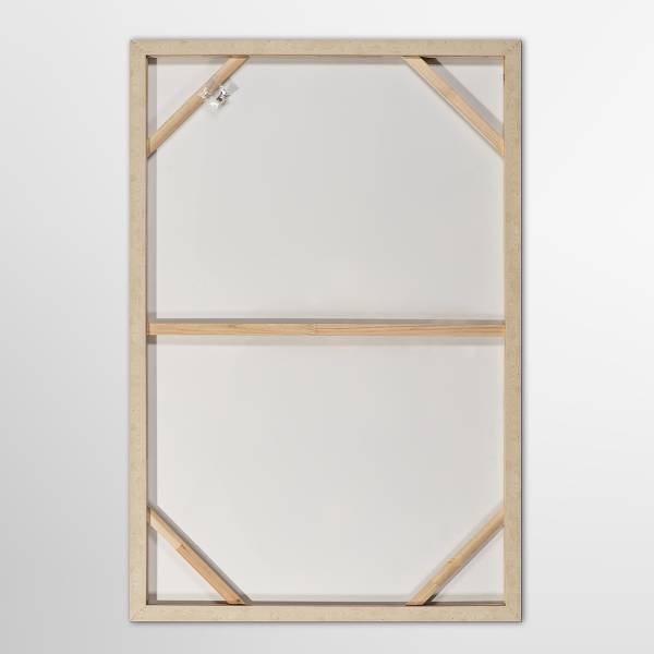 Leinwandbild Sandy Waves Leinwand / Pinie massiv - Beige