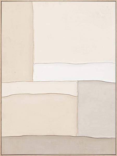 Leinwandbild Fabric Flow Typ A Leinwand / Pinie massiv - Beige / Braun