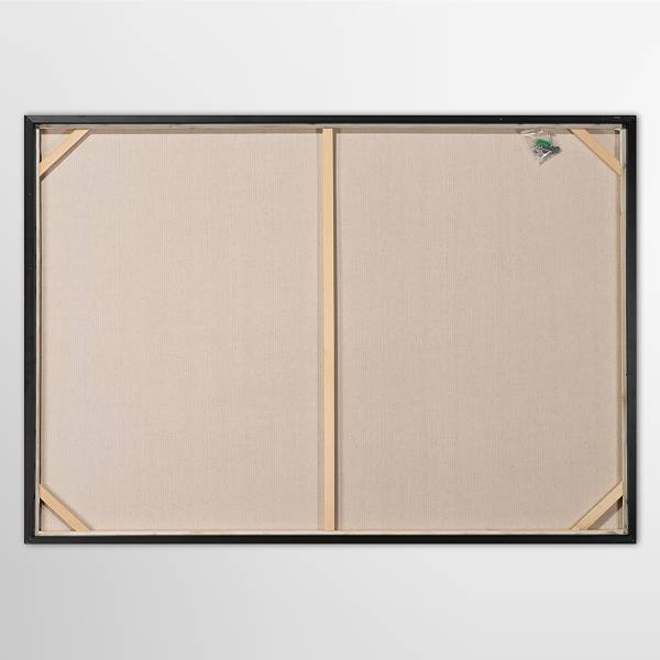 Leinwandbild Sommer am Meer Leinwand / Tanne massiv - Beige / Blau