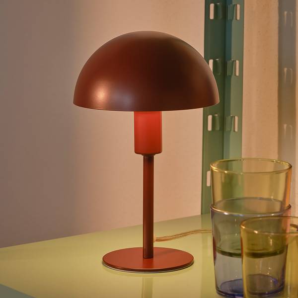 Tischleuchte Ellen Mini Aluminium / Polycarbonat - 1-flammig - Rot