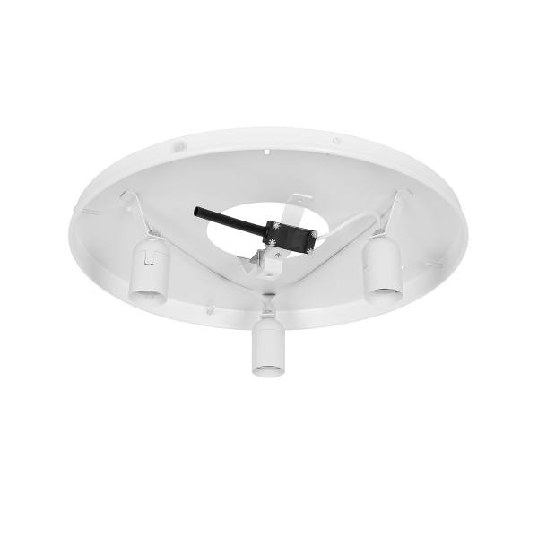 Deckenleuchte Aeron Aluminium / Baumwolle - 3-flammig