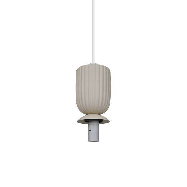 Pendelleuchte Sadie Keramik / Opalglas - 1-flammig - Beige