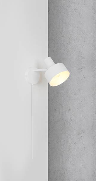 Wandleuchte Matis Aluminium - 1-flammig - Weiß