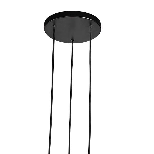 Pendelleuchte Tilo Typ D Gummibaum teilmassiv / Aluminium - 1-flammig