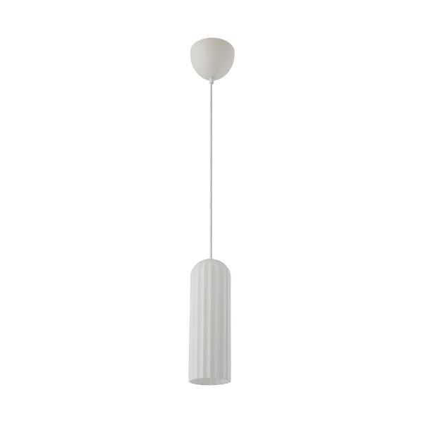 Pendelleuchte Miella Typ B Aluminium / Opalglas - 1-flammig