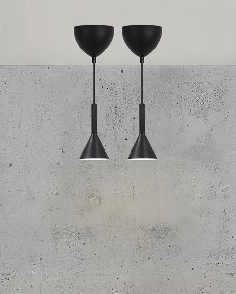 Pendelleuchte Kelvis 2er-Set Aluminium - 2-flammig