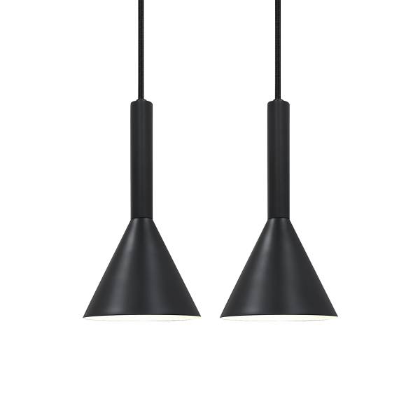 Pendelleuchte Kelvis 2er-Set Aluminium - 2-flammig