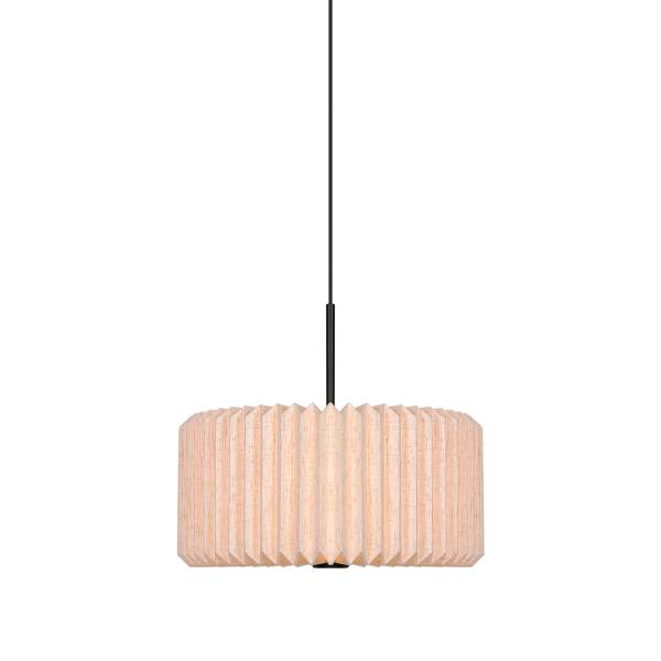 Pendelleuchte Vivienne Aluminium / Mischgewebe - 1-flammig