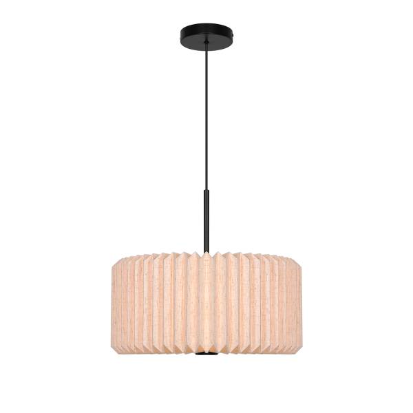 Pendelleuchte Vivienne Aluminium / Mischgewebe - 1-flammig
