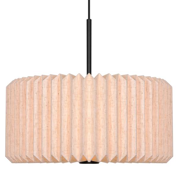Pendelleuchte Vivienne Aluminium / Mischgewebe - 1-flammig