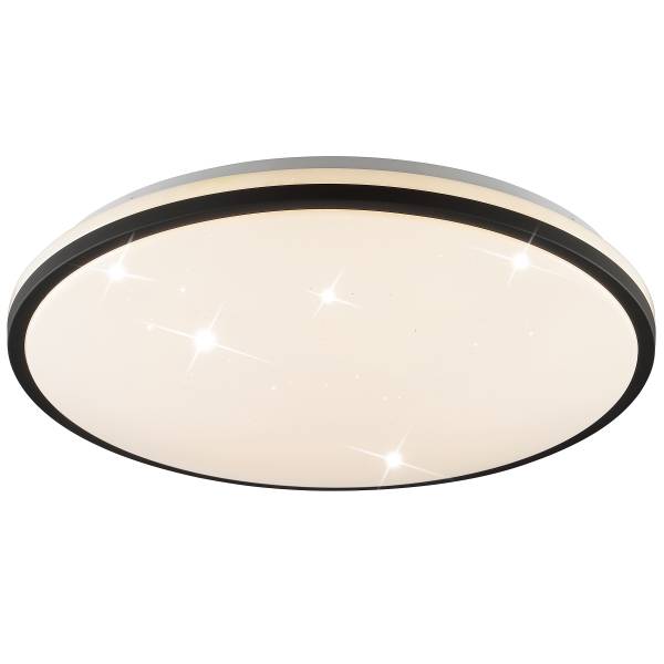 LED-Deckenleuchte Taya Stahl / ABS - 1-flammig - Breite: 50 cm