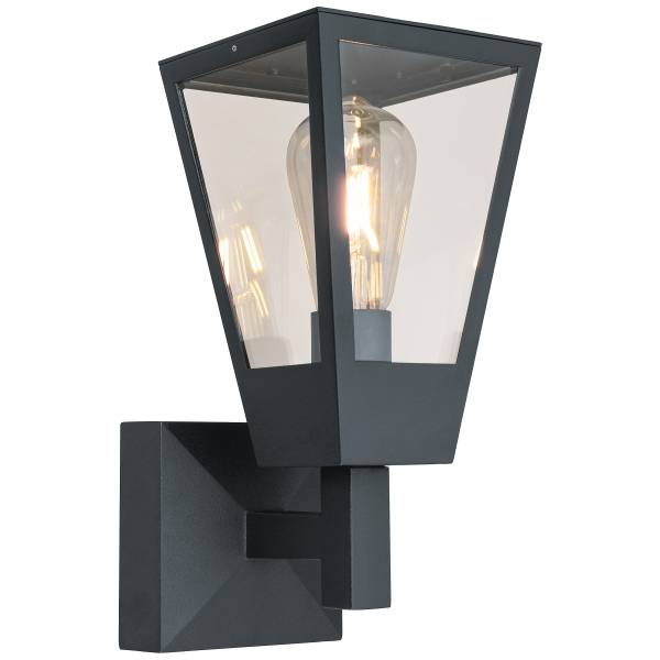 Wandleuchte Westcliff Aluminium / Klarglas - 1-flammig
