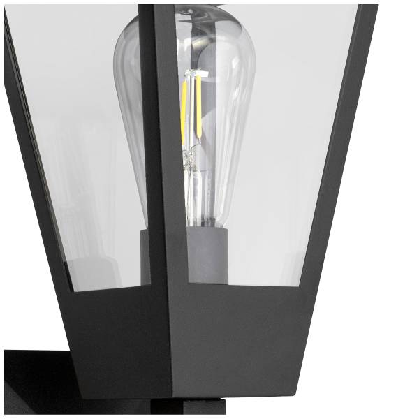 Wandleuchte Westcliff Aluminium / Klarglas - 1-flammig