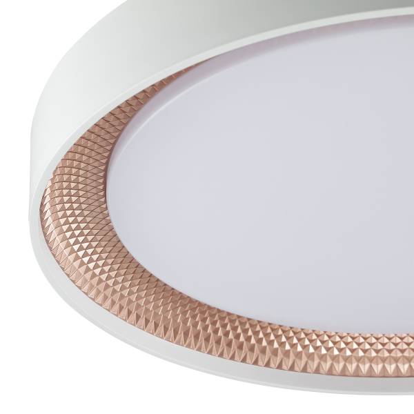 LED-Deckenleuchte Waldo Typ A Stahl / ABS - 1-flammig - Weiß