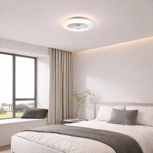 LED-Deckenventilator Montero ABS - 1-flammig - Weiß