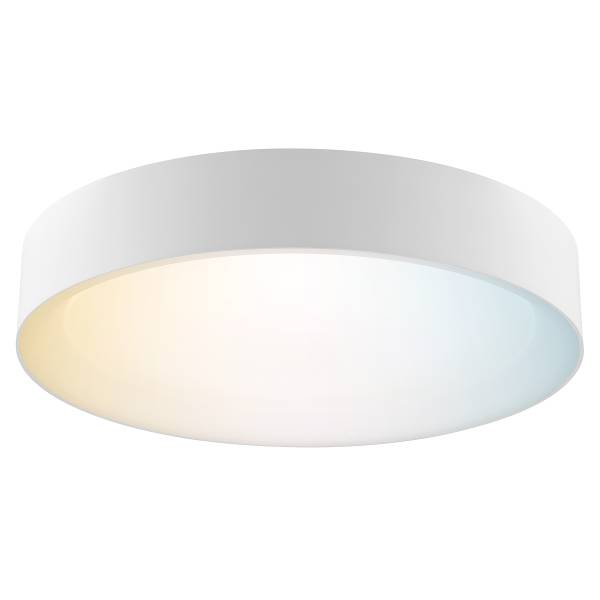 LED-Deckenleuchte Larios Stahl / ABS - 1-flammig - Weiß
