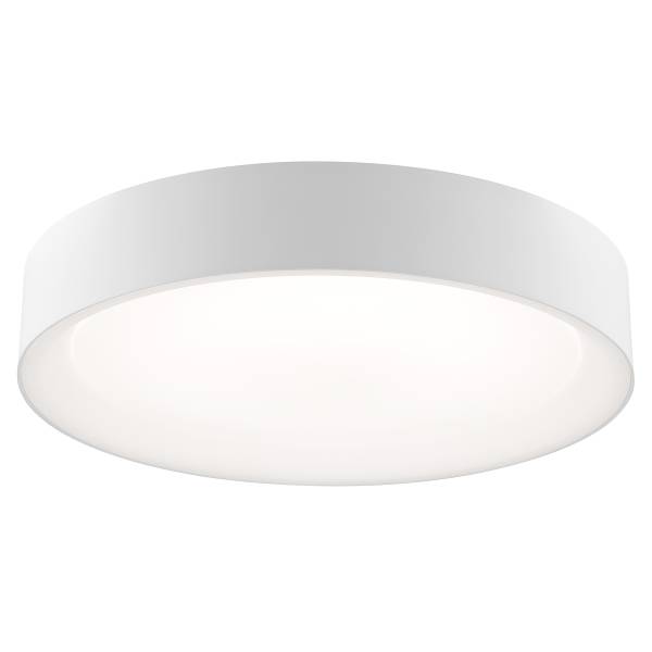 LED-Deckenleuchte Larios Stahl / ABS - 1-flammig - Weiß